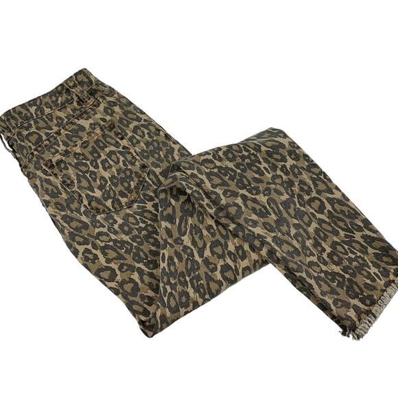Easel‎ Womens Jeans Size Medium 28" W Skinny Destroyed Animal Print Raw Hem - Picture 9 of 9